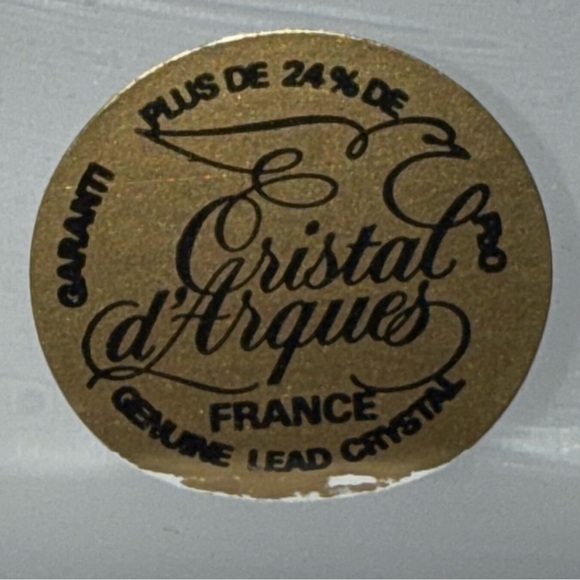 Vintage Cristal d'Arques France Lead Crystal Golf Desk Trophy Ornament 3D - Picture 5 of 8